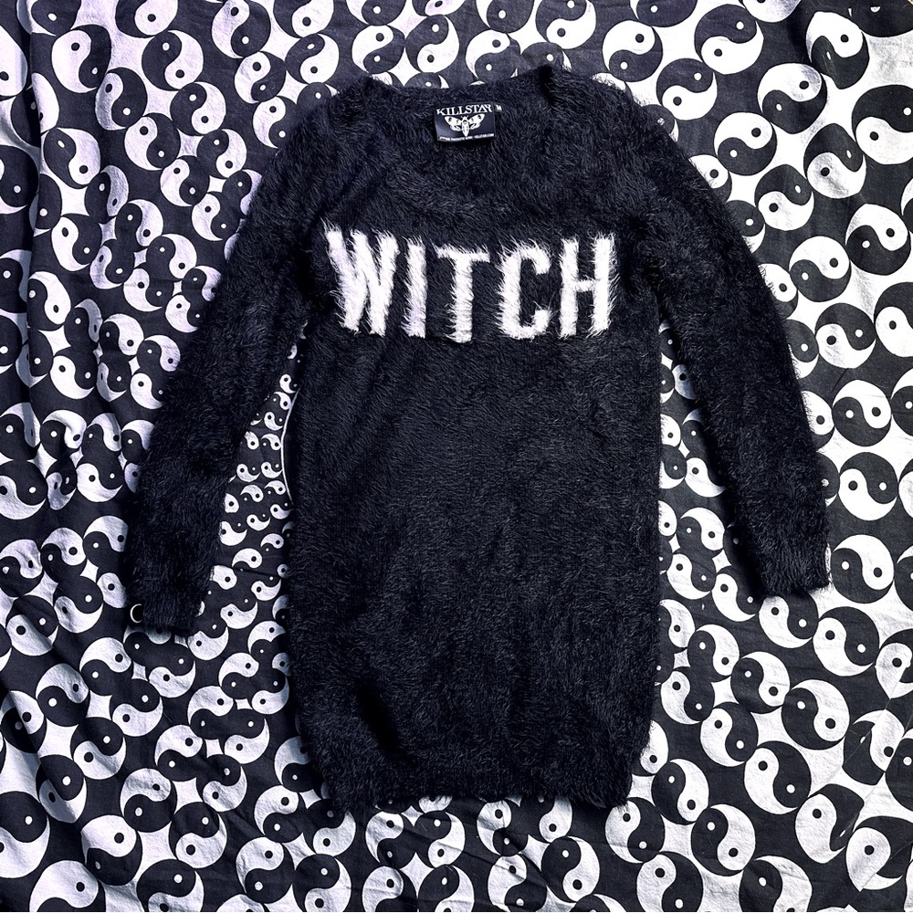Killstar Witch Fuzzy Bodycon Sweater Women’s Medium